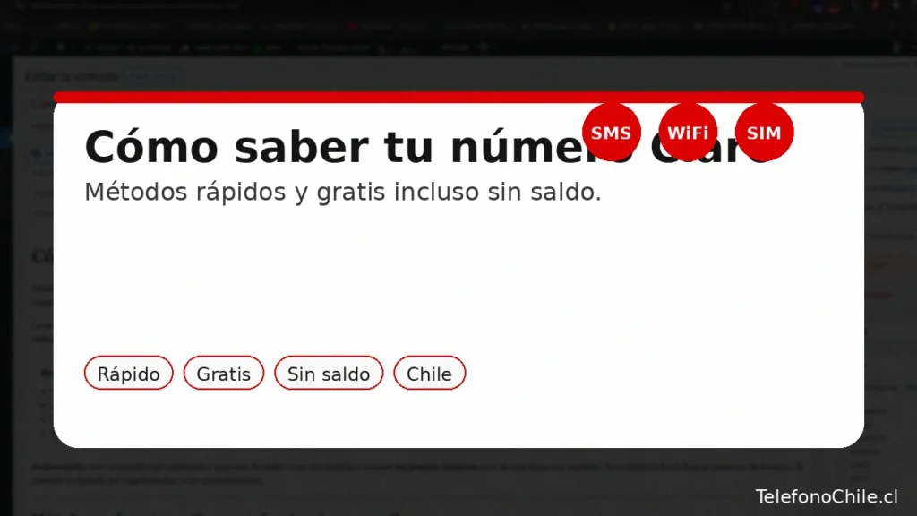 Cómo saber tu número Claro sin saldo en Chile (guía rápida)