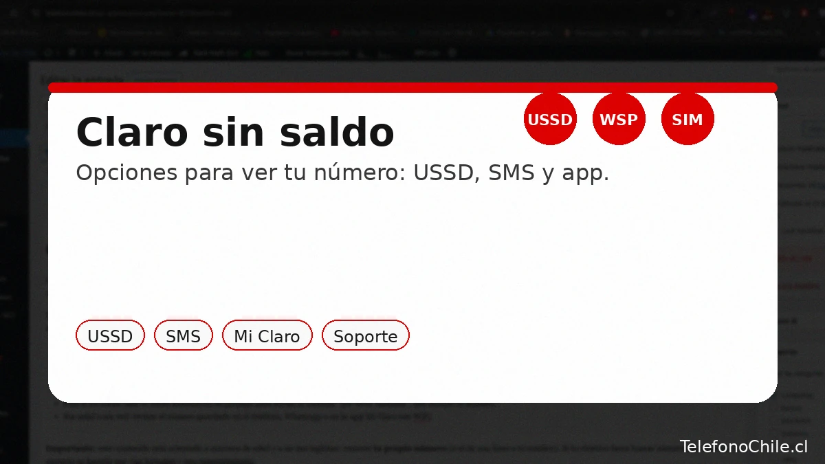 Claro sin saldo: opciones para ver tu número por USSD, SMS o app