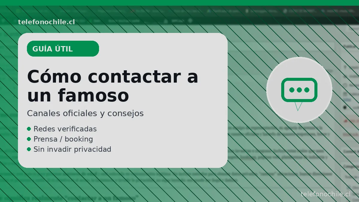 Cómo escribir a un famoso sin invadir privacidad: consejos prácticos