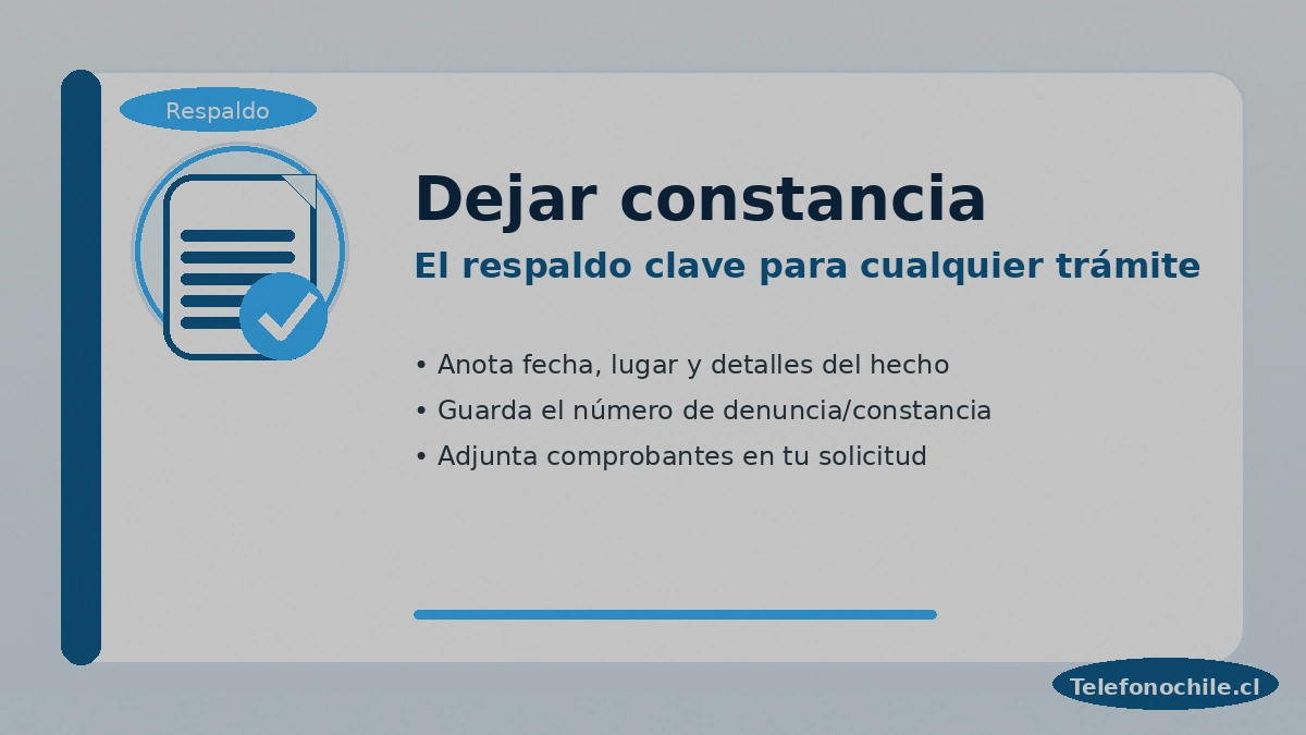 Constancia por pérdida o robo de licencia de conducir en Chile: respaldo para trámites y duplicado
