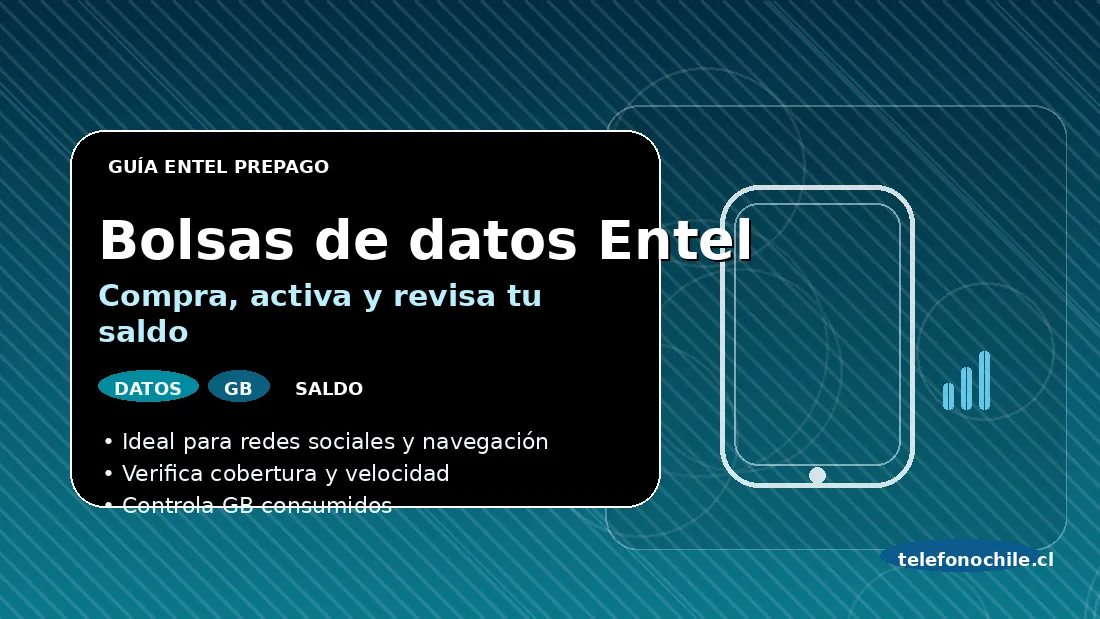 Bolsas de datos Entel prepago: comprar, activar y revisar saldo en Chile