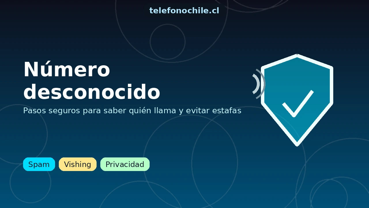 Número desconocido en Chile: guía para identificar llamadas, proteger tu privacidad y evitar estafas