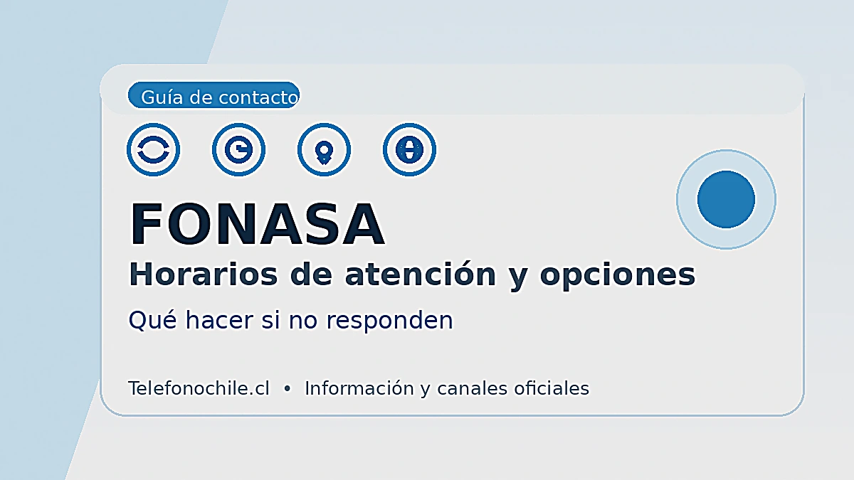 Horario de atención FONASA: teléfono de contacto y canales digitales en Chile
