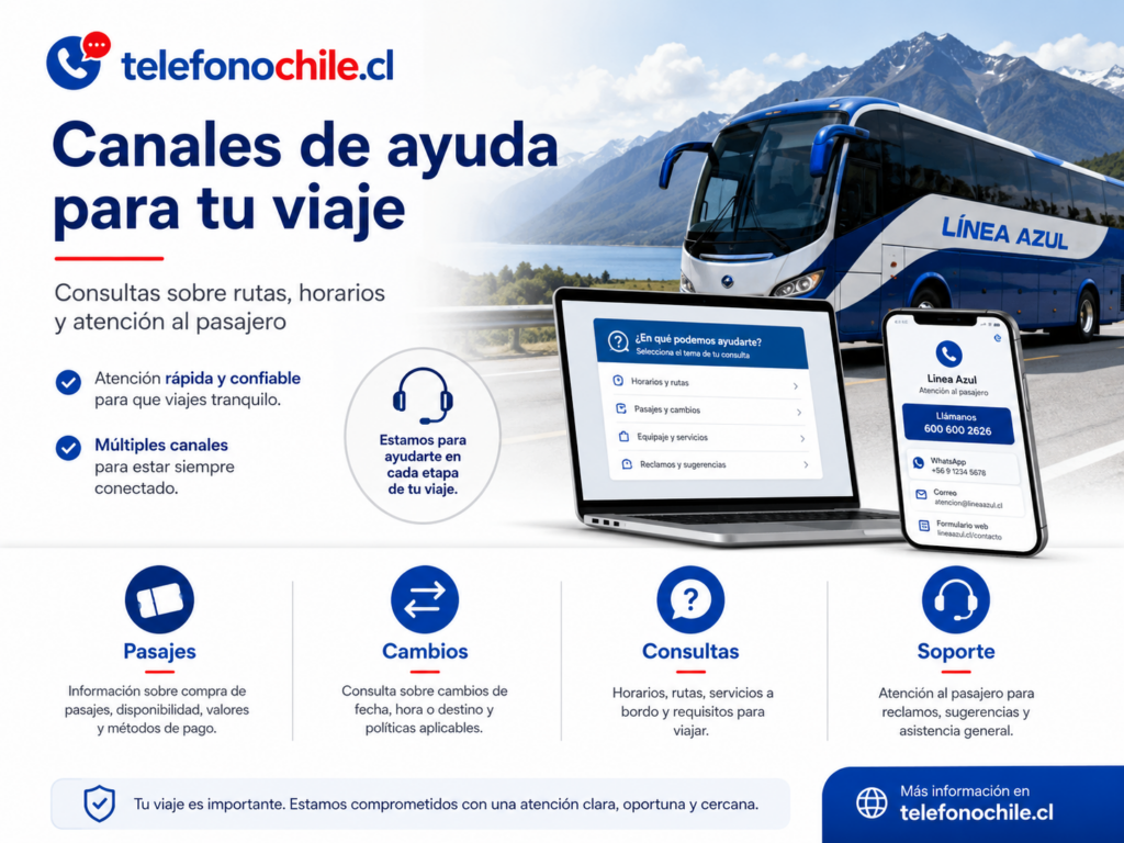 Teléfono Buses Línea Azul Chile