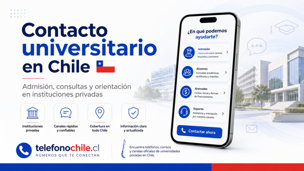 Teléfonos de universidades privadas en Chile