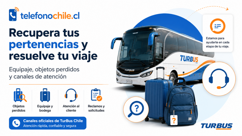 TurBus Chile objetos perdidos