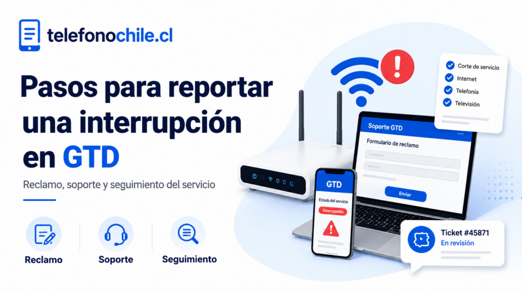 Cómo presentar un reclamo por corte de servicio en GTD