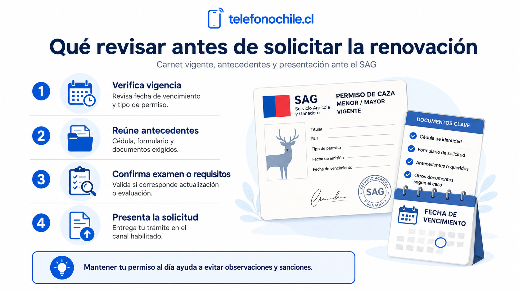 Cómo renovar el permiso de caza ante el SAG