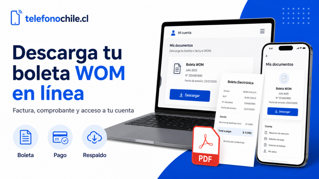 Duplicado de factura WOM