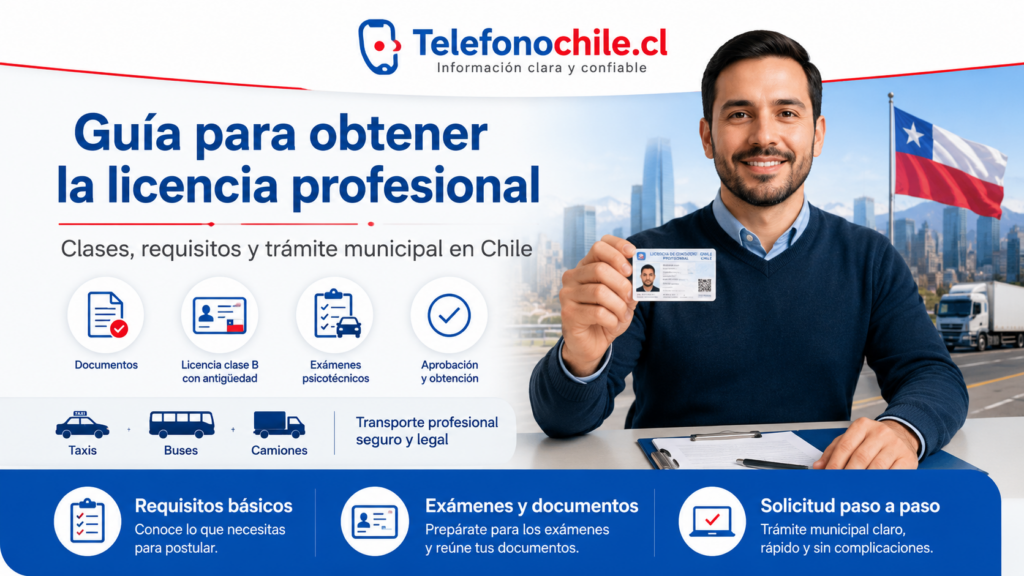 Licencia profesional en Chile