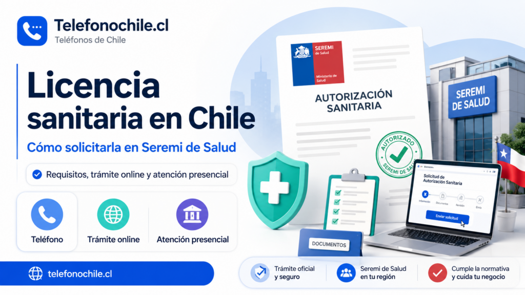 Licencia sanitaria en Chile
