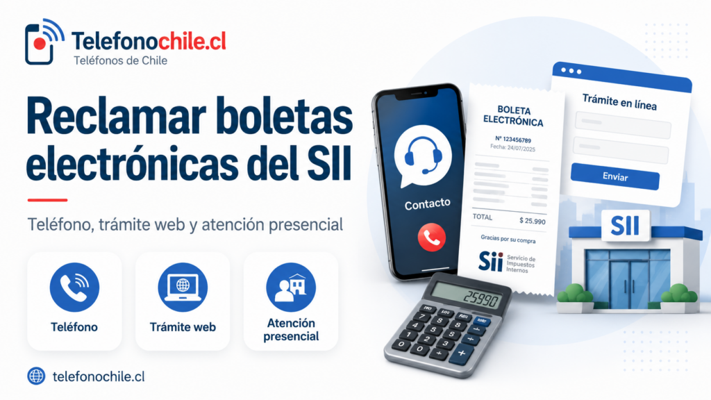 Reclamar boletas electrónicas del SII