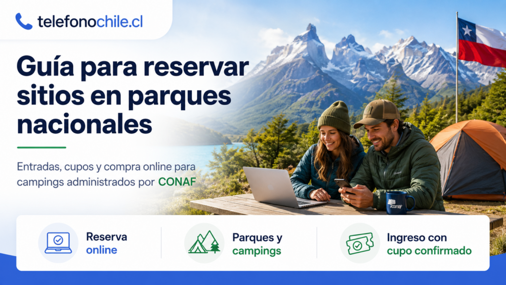 Reservar camping CONAF en Chile