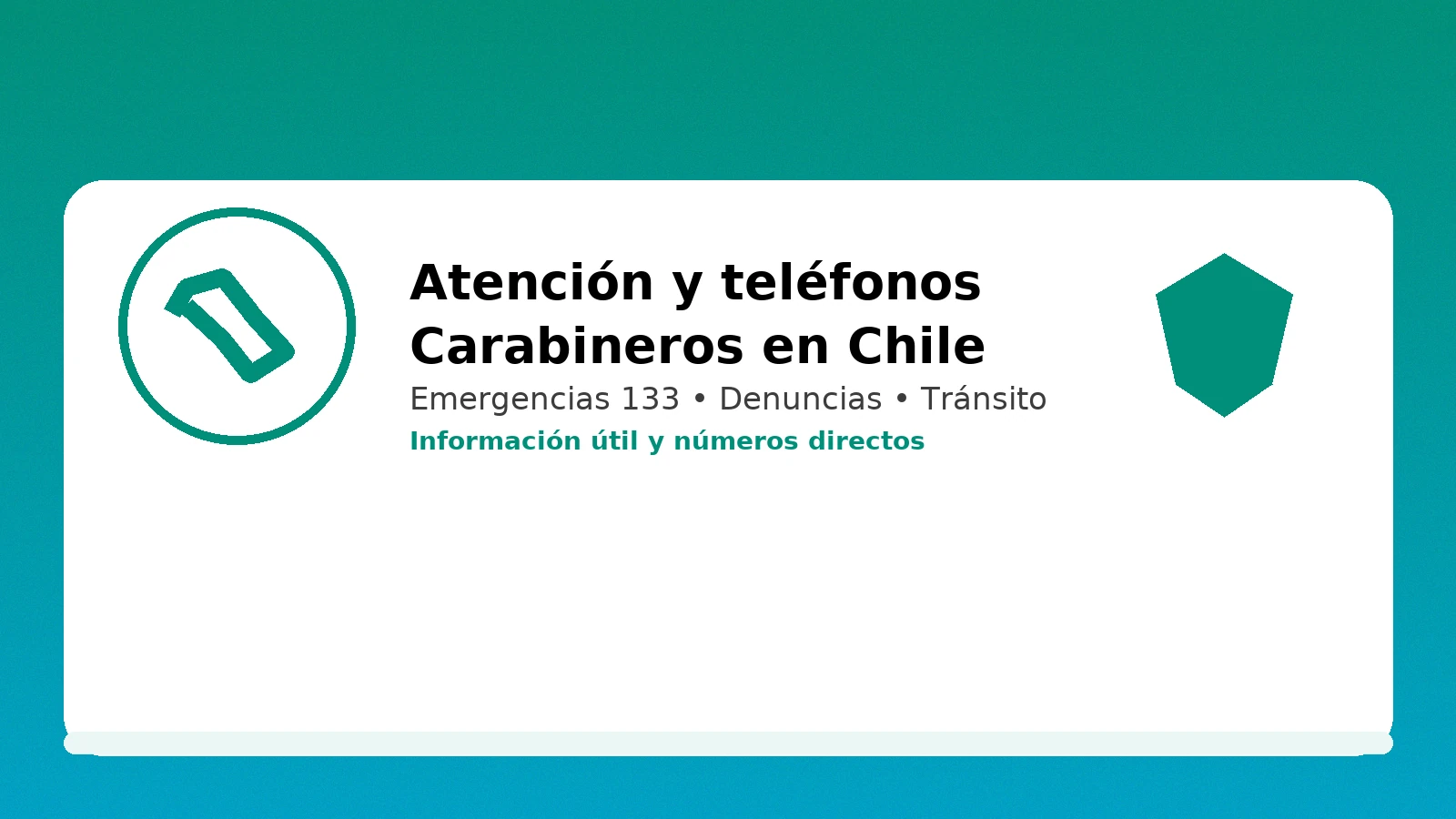 Atención de Carabineros en Chile: teléfonos y emergencias 133