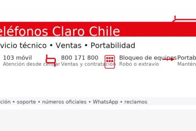 Teléfonos Claro Chile: servicio técnico, ventas y portabilidad