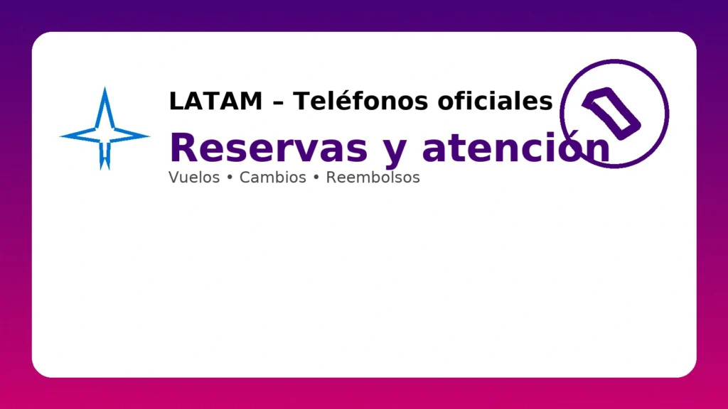 LATAM: teléfonos oficiales para reservas y atención