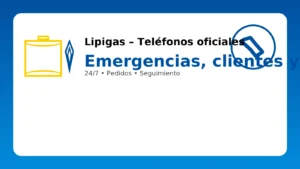 Lipigas: teléfonos oficiales para emergencias, clientes y ventas