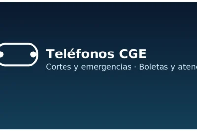 Teléfonos de CGE para cortes y emergencias, boletas y reclamos ante la SEC