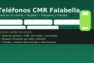 Teléfonos CMR Falabella: atención al cliente, CMR Tarjetas, bloqueo por robo, fraudes y WhatsApp oficial; contacto también desde el extranjero.