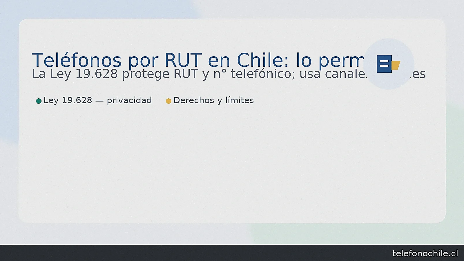 Teléfonos por RUT: números, horarios y ayuda - Teléfonos de Chile