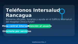 Teléfonos Intersalud Rancagua: números oficiales, horarios y ayuda en el edificio del Hospital Clínico FUSAT – telefonoschile.cl