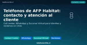 Teléfonos de AFP Habitat en Chile: contacto y atención al cliente | telefonochile.cl