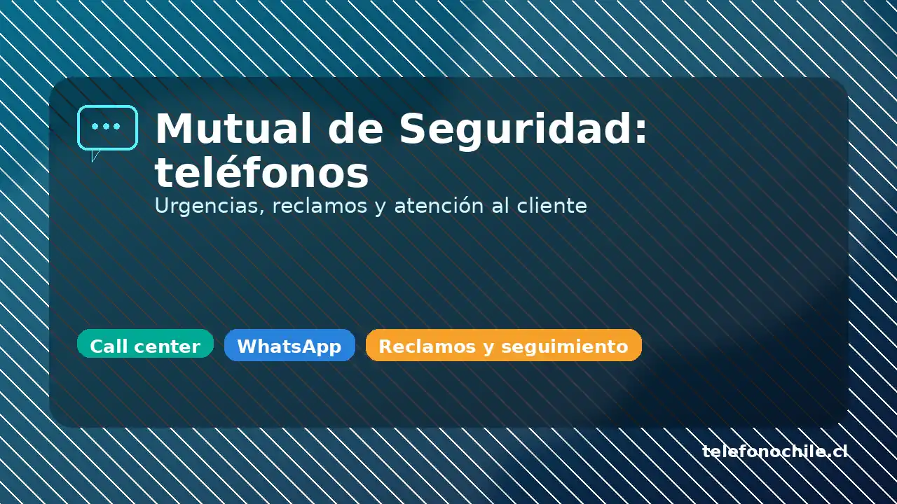 Mutual de Seguridad CChC: teléfonos para urgencias, reclamos y atención al cliente