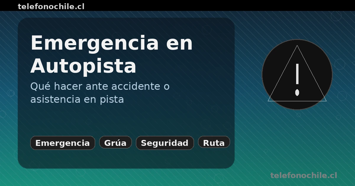 Emergencia en Vespucio Norte: asistencia en ruta y seguridad vial