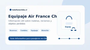 Consultas de equipaje Air France Chile para maletas, reclamos y objetos perdidos