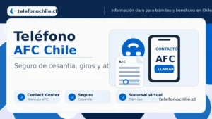 Teléfono AFC Chile para consultar seguro de cesantía, giros, pagos y atención al afiliado