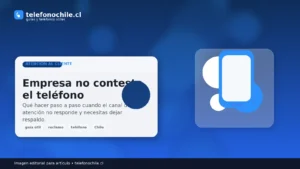 Empresa no contesta el teléfono de atención al cliente en Chile imagen editorial telefonochile.cl