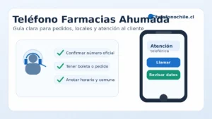 Teléfono de Farmacias Ahumada para atención al cliente, pedidos, locales y consultas en Chile
