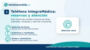 Teléfono IntegraMédica para reservas de horas, exámenes y atención al paciente