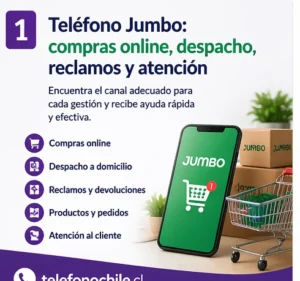 Teléfono Jumbo para compras online, despacho a domicilio, reclamos y atención al cliente