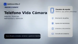 Teléfono Vida Cámara atención y contacto en Chile | telefonochile.cl