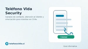 Teléfono Vida Security atención al cliente y canales de contacto en Chile por telefonochile.cl