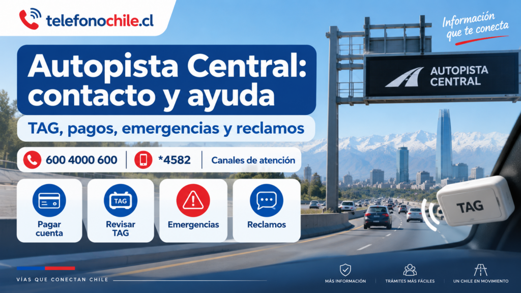 Teléfono Autopista Central