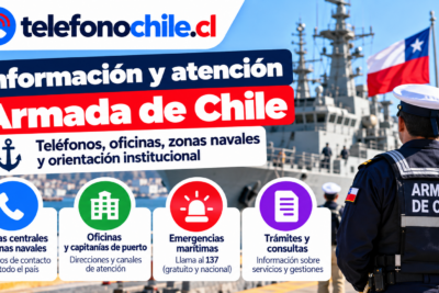 Armada de Chile: teléfonos, oficinas, zonas navales y canales de atención.