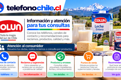 Productos Colun y canales de atención al consumidor para consultas, reclamos, información y orientación sobre sus productos en Chile.