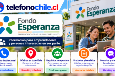 Fondo Esperanza: canales de contacto, oficinas, requisitos y orientación para emprendedores en Chile