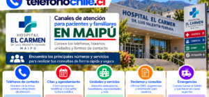 Hospital El Carmen de Maipú, teléfonos de contacto, citas, servicios, OIRS y orientación para pacientes y familiares.