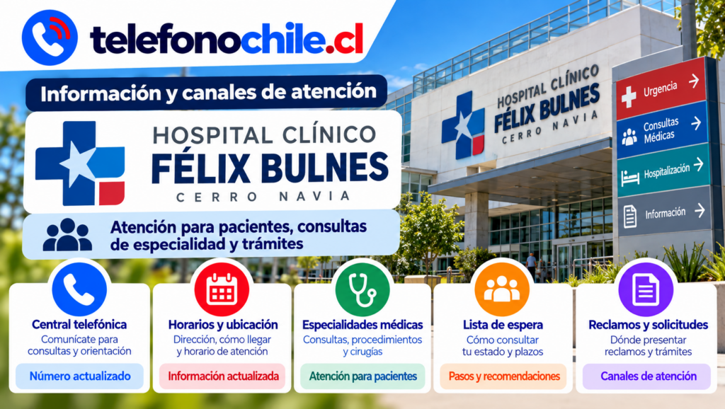 Hospital Félix Bulnes en Cerro Navia: información, teléfono y canales de atención médica