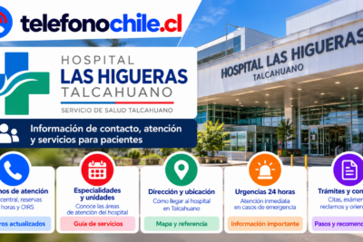 Hospital Las Higueras de Talcahuano con información de contacto, servicios, urgencias y atención a pacientes.