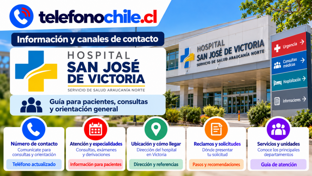 Hospital San José de Victoria en La Araucanía con información de contacto, atención y servicios para pacientes