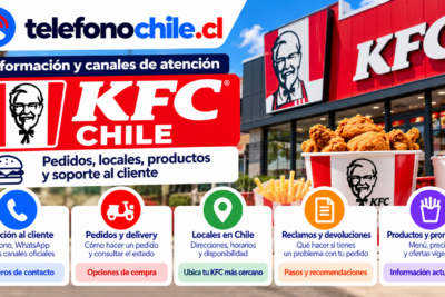 KFC Chile: canales de atención, pedidos, locales y soporte al cliente en TelefonoChile.cl