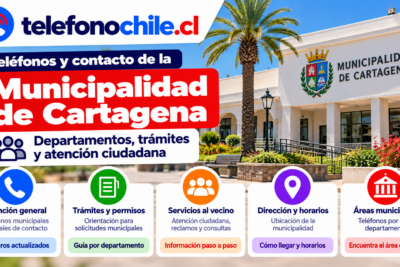 Municipalidad de Cartagena en Chile: teléfonos, trámites, departamentos, atención vecinal y horarios.