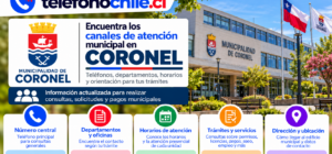 Municipalidad de Coronel: canales de atención, teléfonos, departamentos, horarios y trámites municipales.