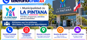 Municipalidad de La Pintana, teléfonos de contacto, departamentos, horarios y servicios municipales.