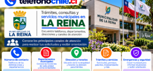 Servicios municipales de La Reina, teléfonos, departamentos, trámites, direcciones y canales de atención.