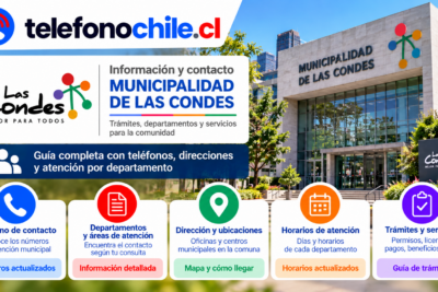 Municipalidad de Las Condes con información sobre teléfonos, departamentos, direcciones, horarios y trámites comunales.